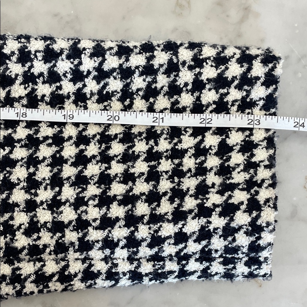 EMMA JAMES Classic Houndstooth Tweed Black and White Blazer 8 - Picture 13 of 16